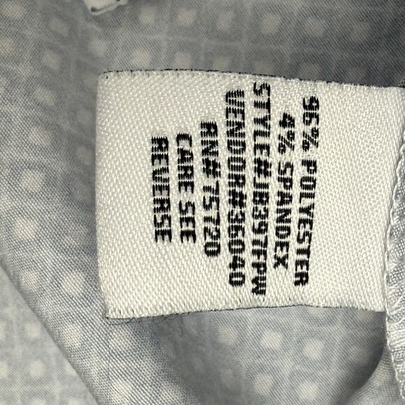 JB Holt Men's Performance Stretch Short Sleeve Shirt Small Tailored Fit Blue - Picture 5 of 10